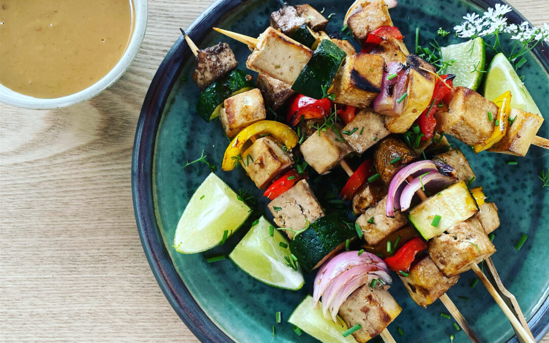 Grilled vegetable kabobs