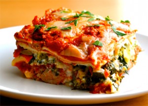 Roasted vegetable lasagna